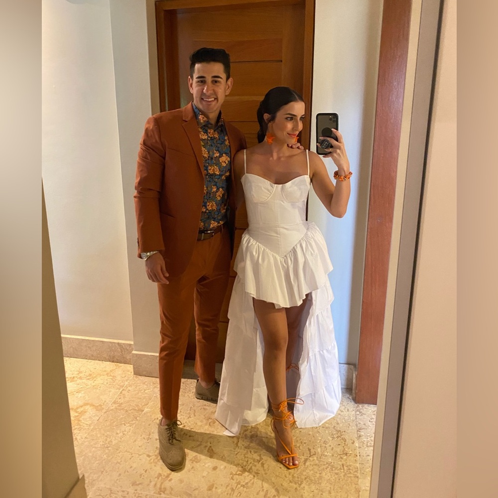 Dolce Dress in white poplin